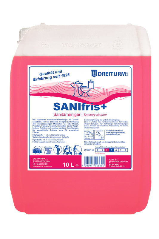 Sanifris+ Sanitärreiniger 10L