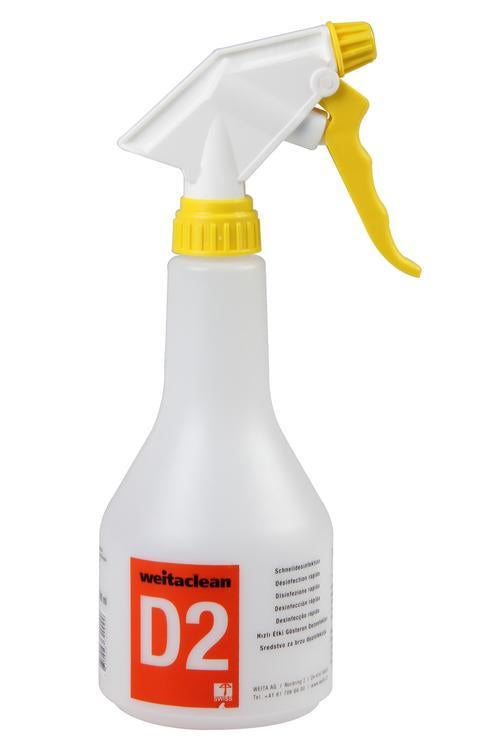 D2 Schnelldesinfektion 500 ml, Sprühflasche Leer