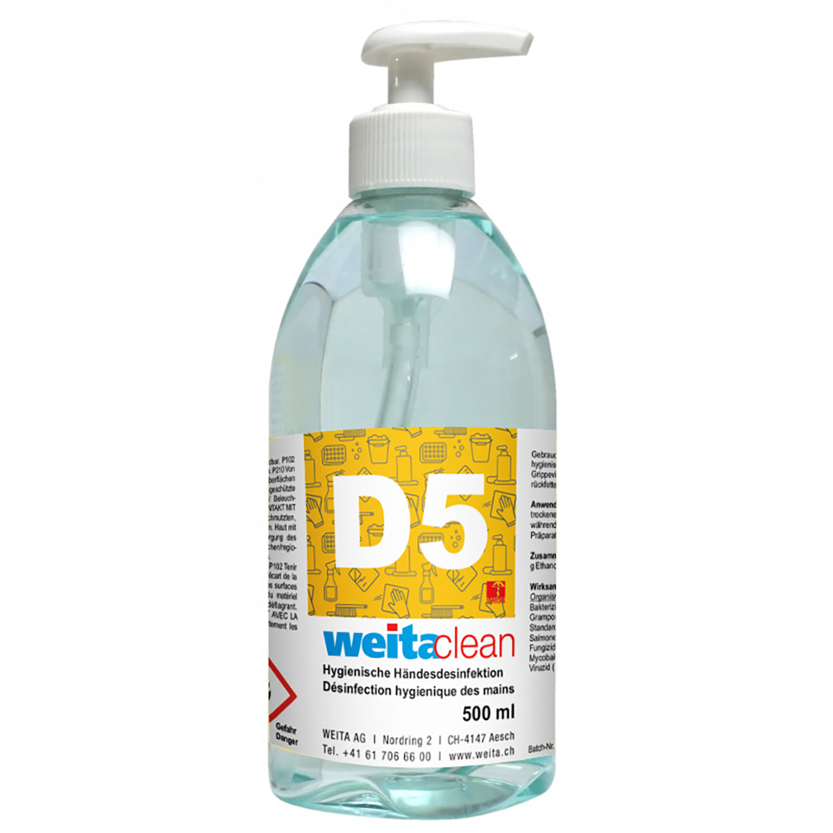 D5 Händedesinfektion 500ml