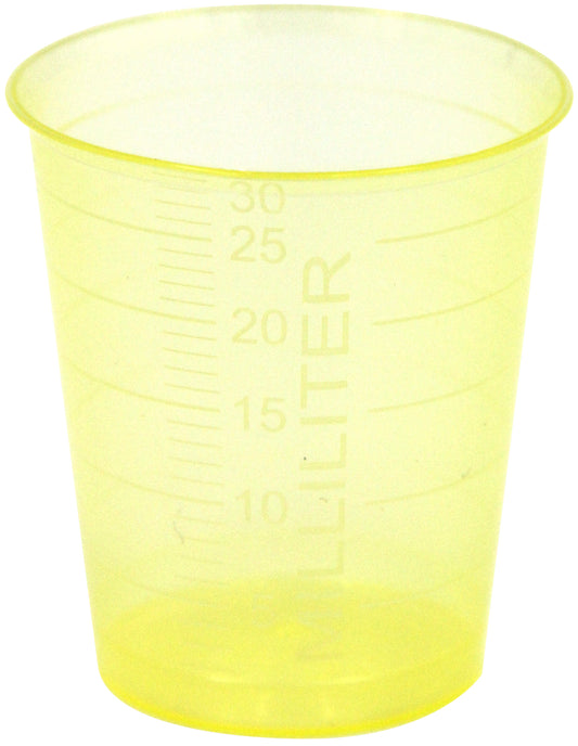 Medizinbecher gelb 30ml