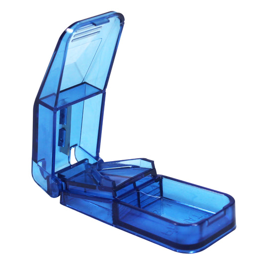 Tablettenteiler blau