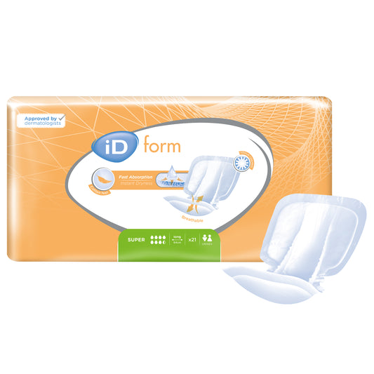Kontinenz-Einlagen iD Form Super – Long, 2900 ml, Beutel à 21 Stk.