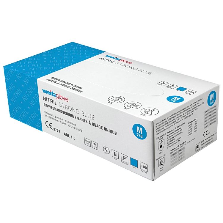 Weitaglove Nitril Strong Blue (100 Stk.)