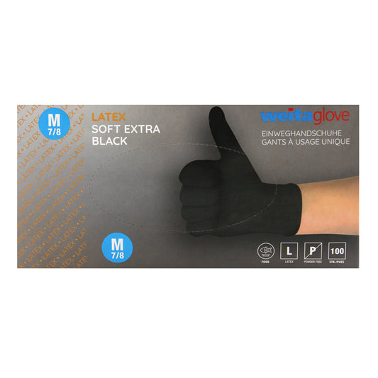 Weitaglove Latex Soft Extra Black (100 Stk.)