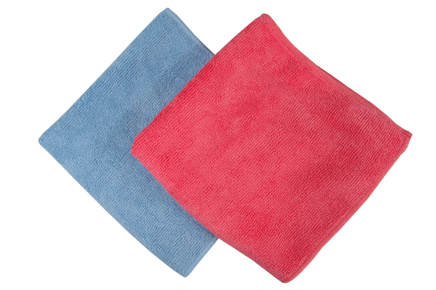 Mikrofasertücher 2er blau/rot