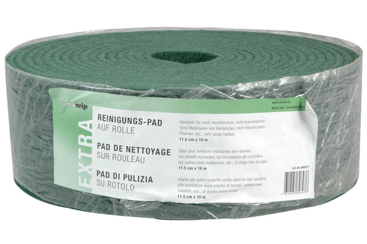 Reinigungspad grün auf Rollen