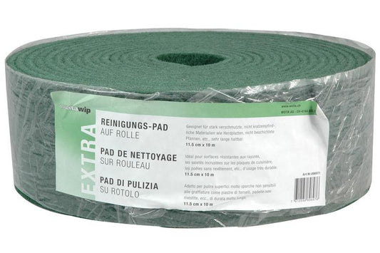 Reinigungspad grün auf Rollen 11.5 cm x 10 m, extra stark 1 Rolle im Beutel