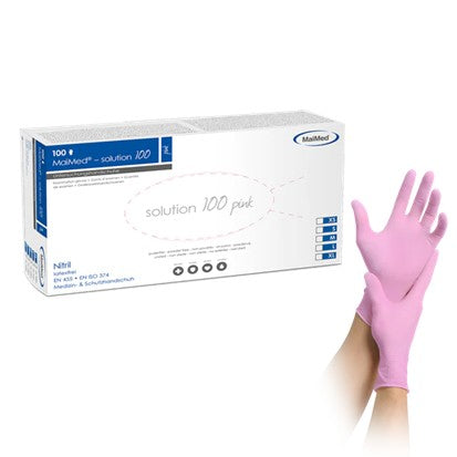 Maimed Nitrilhandschuhe Solution100 - Pink (100 Stk.)