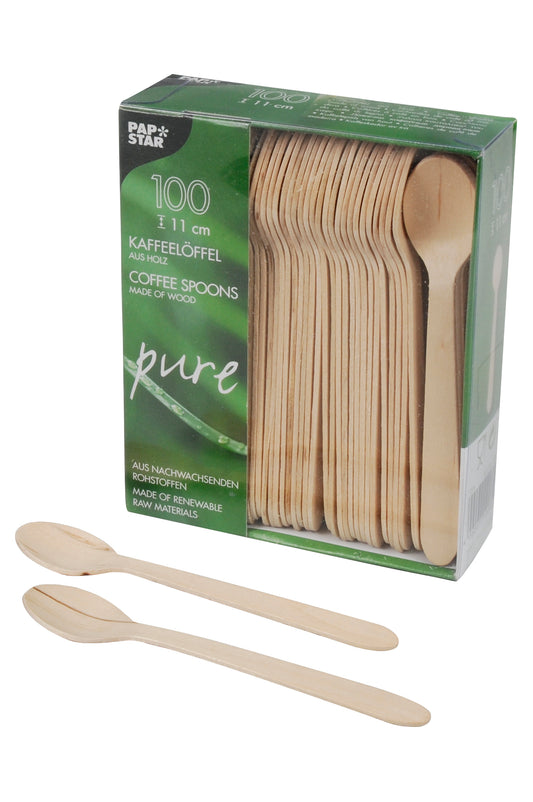 Kaffeelöffel PURE, Holz, 11cm