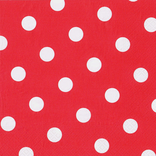 Servietten, DOTS rot