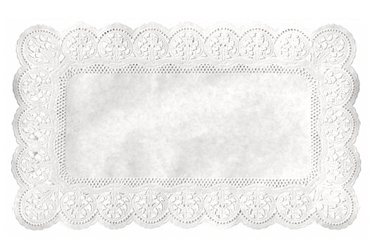 Spitzenpapier rechteckig,weiss