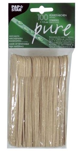 Rührstäbchen Holz PURE 13cm