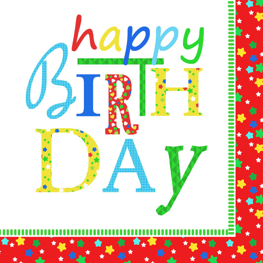 Servietten Happy Birthday