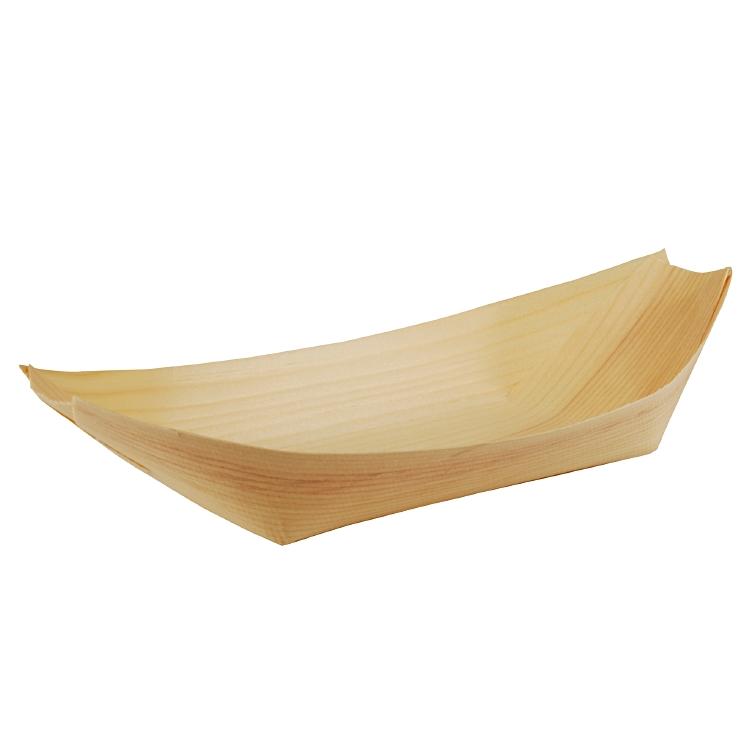 Snackschale Papstar Pure Fingefood Holzschiffchen 25.0 x 10.0 cm, Pack à 50 Stück