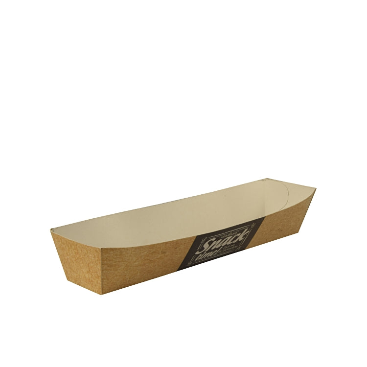 Snacktrays, Pappe "Good Food" Pack à 50 Stück, 3,5 x 3,3 x 18,5 cm