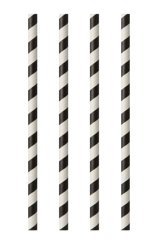 Trinkhalme STRIPES Papier 20cm