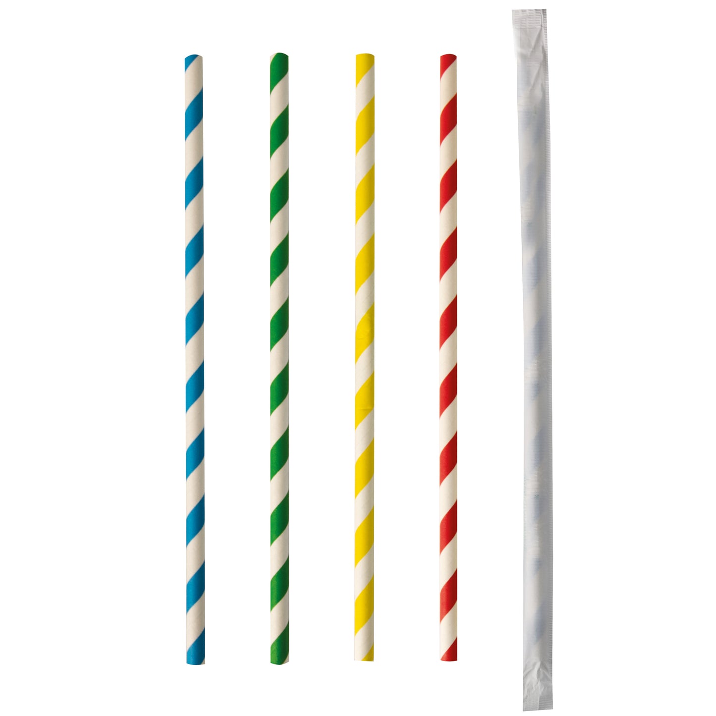 Trinkhalm Papier "pure" Stripe