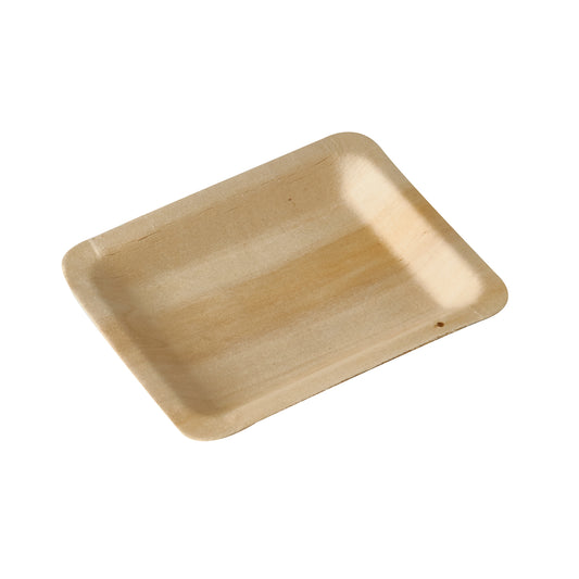 Fingerfood-Teller Holz Eckig