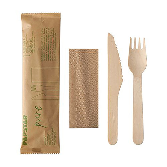 Besteckset aus Holz Pure