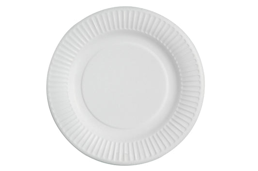 Imbissteller rund weiss