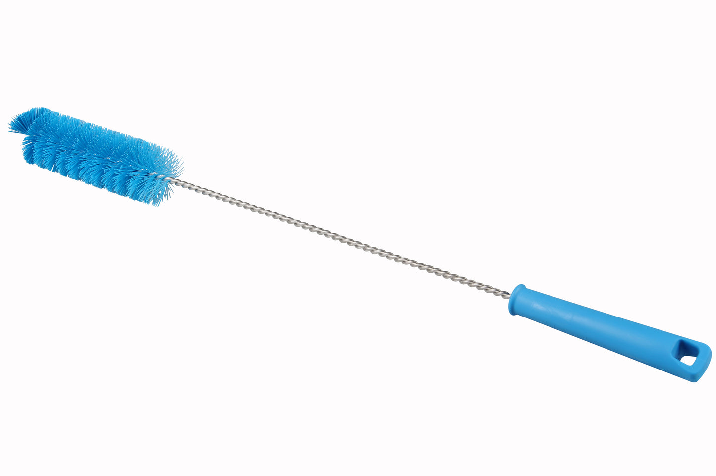 Rohrbürste mit Stiel blau