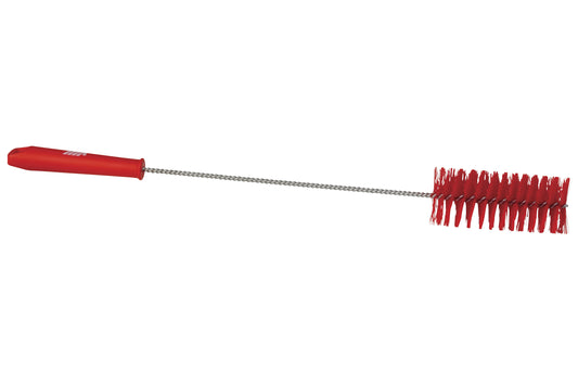 Rohrbürste mit Stiel rot