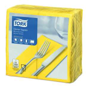 Tork Dinnerserviette Gelb