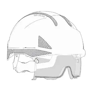 Reflektionsstreifen für Helme