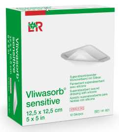 Vliwasorb sensitive  7.5x7.5cm