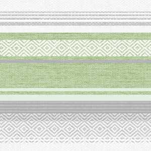 Serviette Lagos  grau/grün