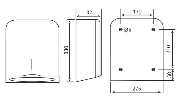 KATRIN Falthandtuchspender