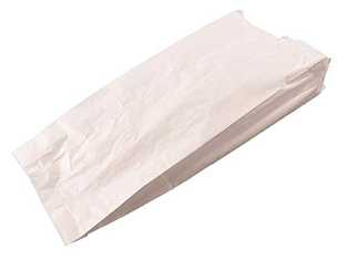 Brotbeutel 18+6x39cm weiss